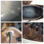 LV Frontrow Size8 Sneaker Brown Monogram Coated Canvas with Silver Hardware #RKUT-2 - Image 13