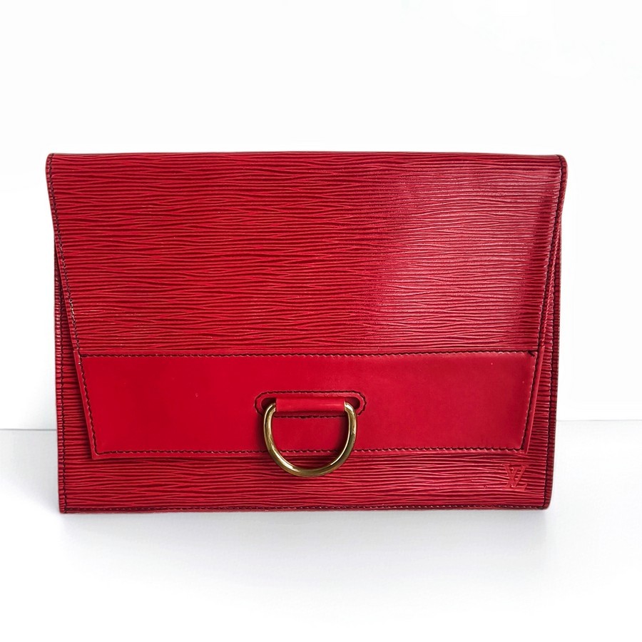 LV Lena Clutch Red Epi Leather with Gold Hardware #ROER-10