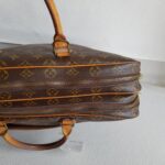LV Vintage Document Bag Brown Monogram Coated Canvas with Leather and Gold Hardware #RTCY-3 - Image 11