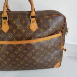LV Vintage Document Bag Brown Monogram Coated Canvas with Leather and Gold Hardware #RTCY-3 - Image 3