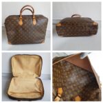 LV Vintage Document Bag Brown Monogram Coated Canvas with Leather and Gold Hardware #RTCY-3 - Image 4