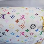 LV Vintage Speedy Multicolor Monogram Coated Canvas with Leather and Gold Hardware #RSRR-1 - Image 17