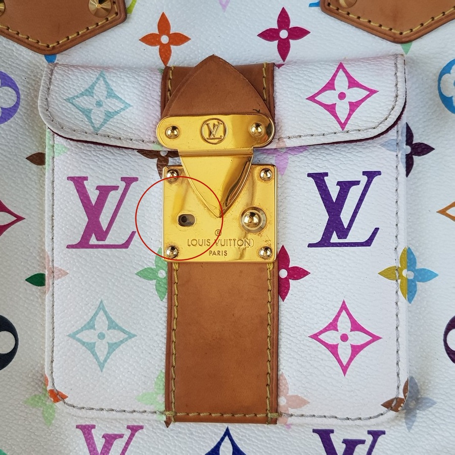 LV Vintage Speedy Multicolor Monogram Coated Canvas with Leather and Gold Hardware #RSRR-1 - Image 18