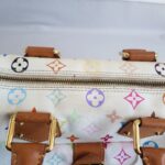 LV Vintage Speedy Multicolor Monogram Coated Canvas with Leather and Gold Hardware #RSRR-1 - Image 11