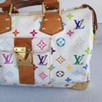 LV Vintage Speedy Multicolor Monogram Coated Canvas with Leather and Gold Hardware #RSRR-1 - Image 4