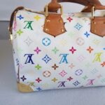 LV Vintage Speedy Multicolor Monogram Coated Canvas with Leather and Gold Hardware #RSRR-1 - Image 5