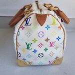 LV Vintage Speedy Multicolor Monogram Coated Canvas with Leather and Gold Hardware #RSRR-1 - Image 7