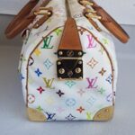 LV Vintage Speedy Multicolor Monogram Coated Canvas with Leather and Gold Hardware #RSRR-1 - Image 8