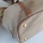 Prada 2Way Bag Brown Canvas with Leather and Gold Hardware #RYTL-3 - Image 13