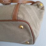 Prada 2Way Bag Brown Canvas with Leather and Gold Hardware #RYTL-3 - Image 14
