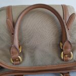 Prada 2Way Bag Brown Canvas with Leather and Gold Hardware #RYTL-3 - Image 19