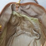 Prada 2Way Bag Brown Canvas with Leather and Gold Hardware #RYTL-3 - Image 24