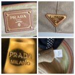 Prada 2Way Bag Brown Canvas with Leather and Gold Hardware #RYTL-3 - Image 23