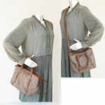 Prada 2Way Bag Brown Canvas with Leather and Gold Hardware #RYTL-3 - Image 30