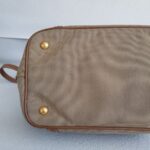 Prada 2Way Bag Brown Canvas with Leather and Gold Hardware #RYTL-3 - Image 11