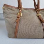 Prada 2Way Bag Brown Canvas with Leather and Gold Hardware #RYTL-3 - Image 5