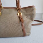 Prada 2Way Bag Brown Canvas with Leather and Gold Hardware #RYTL-3 - Image 6