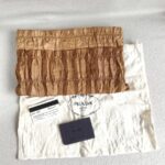 Prada BP0237 Clutch Brown Nylon with Gold Hardware #ROER-8 - Image 2