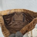 Prada BP0237 Clutch Brown Nylon with Gold Hardware #ROER-8 - Image 23