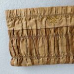 Prada BP0237 Clutch Brown Nylon with Gold Hardware #ROER-8 - Image 3