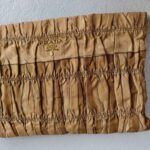 Prada BP0237 Clutch Brown Nylon with Gold Hardware #ROER-8 - Image 4