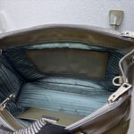 Prada Lux Tote Olive Green Saffiano Vernic Leather with Silver Hardware #RKLY-6 - Image 31