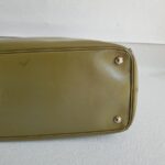 Prada Lux Tote Olive Green Saffiano Vernic Leather with Silver Hardware #RKLY-6 - Image 11