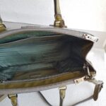 Prada Lux Tote Olive Green Saffiano Vernic Leather with Silver Hardware #RKLY-6 - Image 25