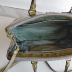 Prada Lux Tote Olive Green Saffiano Vernic Leather with Silver Hardware #RKLY-6 - Image 24