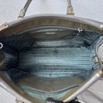 Prada Lux Tote Olive Green Saffiano Vernic Leather with Silver Hardware #RKLY-6 - Image 28