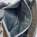 Prada Lux Tote Olive Green Saffiano Vernic Leather with Silver Hardware #RKLY-6 - Image 27