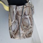 Tod's Wave Bag Grey/yellow Snake Skin with Silver Hardware #RCEO-4 - Image 9
