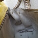 Tod's Wave Bag Grey/yellow Snake Skin with Silver Hardware #RCEO-4 - Image 20