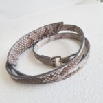 Tod's Wave Bag Grey/yellow Snake Skin with Silver Hardware #RCEO-4 - Image 16