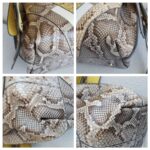 Tod's Wave Bag Grey/yellow Snake Skin with Silver Hardware #RCEO-4 - Image 14