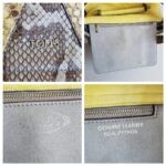 Tod's Wave Bag Grey/yellow Snake Skin with Silver Hardware #RCEO-4 - Image 17