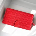 Bottega Veneta Bi-fold Wallet Red Nappa Leather #ROLY-5