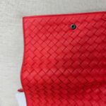 Bottega Veneta Bi-fold Wallet Red Nappa Leather #ROLY-5 - Image 6