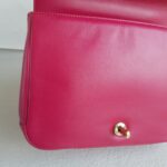 Chanel 2way Bag Pinkish Red Lambskin with Light Gold Hardware #ROLL-1 - Image 21