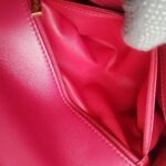 Chanel 2way Bag Pinkish Red Lambskin with Light Gold Hardware #ROLL-1 - Image 23
