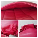 Chanel 2way Bag Pinkish Red Lambskin with Light Gold Hardware #ROLL-1 - Image 18