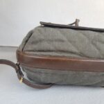 Chanel Backpack Olive Green Canvas with Leather and Gold Hardware #RERC-6 - Image 7