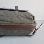 Chanel Backpack Olive Green Canvas with Leather and Gold Hardware #RERC-6 - Image 8