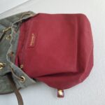 Chanel Backpack Olive Green Canvas with Leather and Gold Hardware #RERC-6 - Image 19