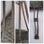 Chanel Backpack Olive Green Canvas with Leather and Gold Hardware #RERC-6 - Image 14