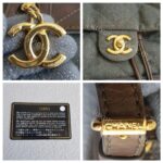 Chanel Backpack Olive Green Canvas with Leather and Gold Hardware #RERC-6 - Image 15