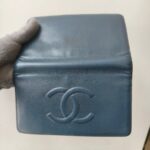 Chanel Bi-fold Blue Grained Calfskin with Ruthenium Hardware #ROYY-2 - Image 2