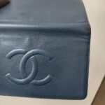 Chanel Bi-fold Blue Grained Calfskin with Ruthenium Hardware #ROYY-2 - Image 4
