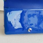 Chanel Boy Medium 25cm Blue Patent Leather with Silver Hardware #RTSK-2 - Image 23