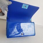 Chanel Boy Medium 25cm Blue Patent Leather with Silver Hardware #RTSK-2 - Image 20
